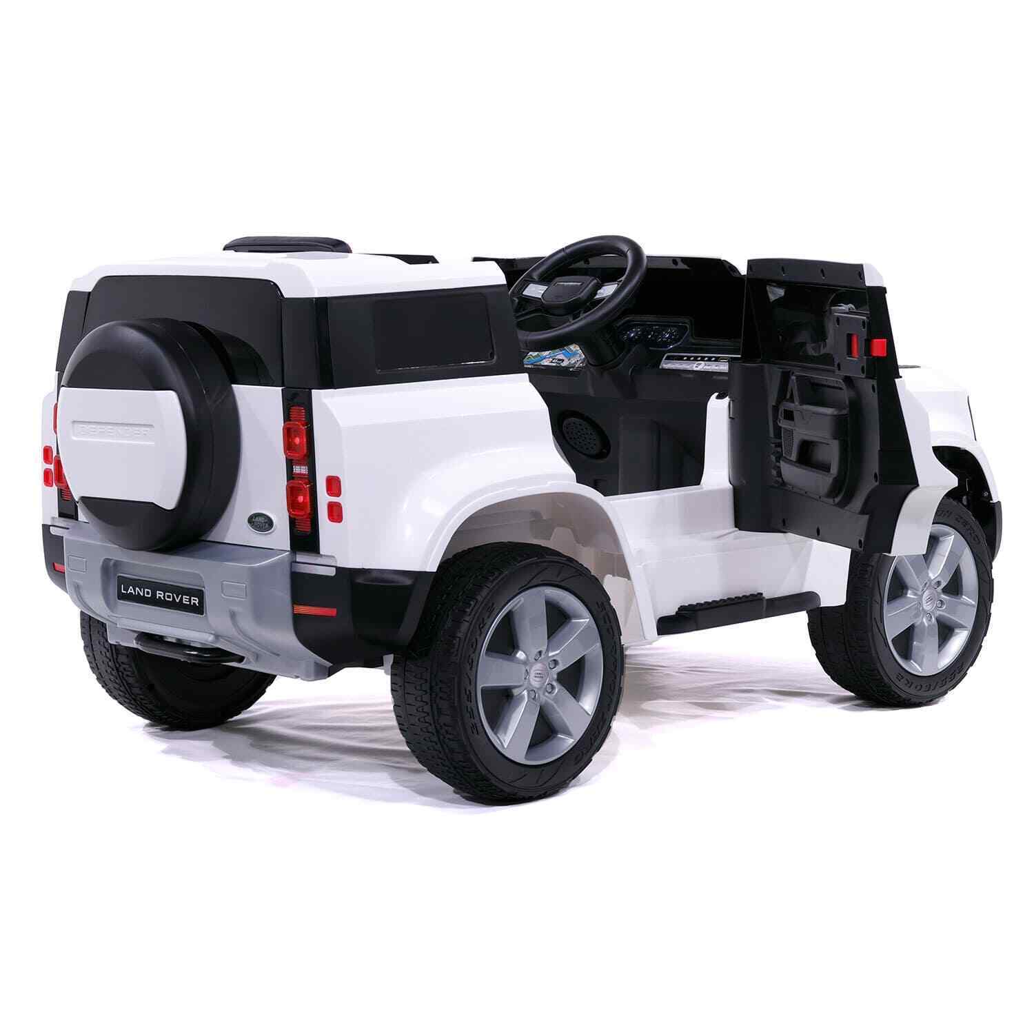 Licensed Land Rover Defender Kids Ride-On Car with LED Lights, MP3 Player, and Remote Control - 12V SUV for Girls - Image 4