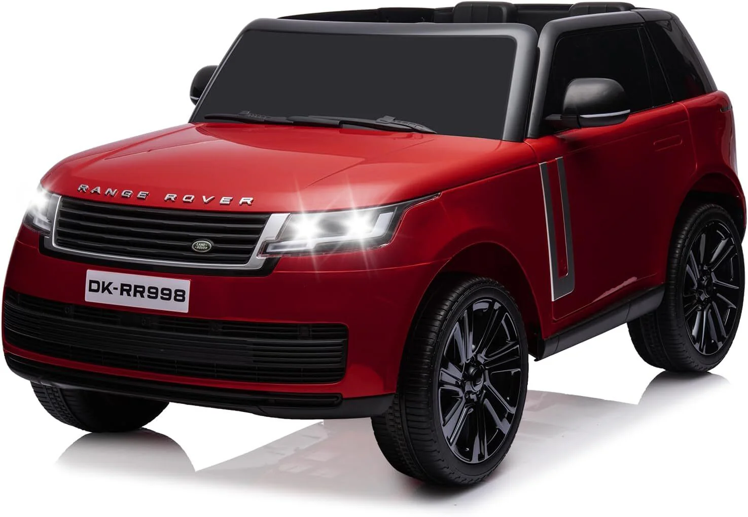 Licensed Land Rover Ride-On Car with Remote Control 2-Seater for Kids Dark Red