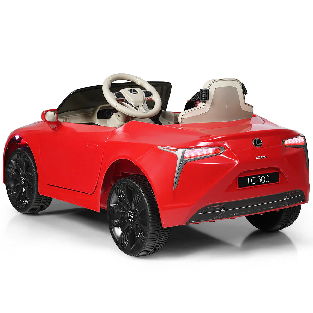 Licensed Lexus LC500 Electric Ride-On Car for Kids with Remote Control - Red - Image 12