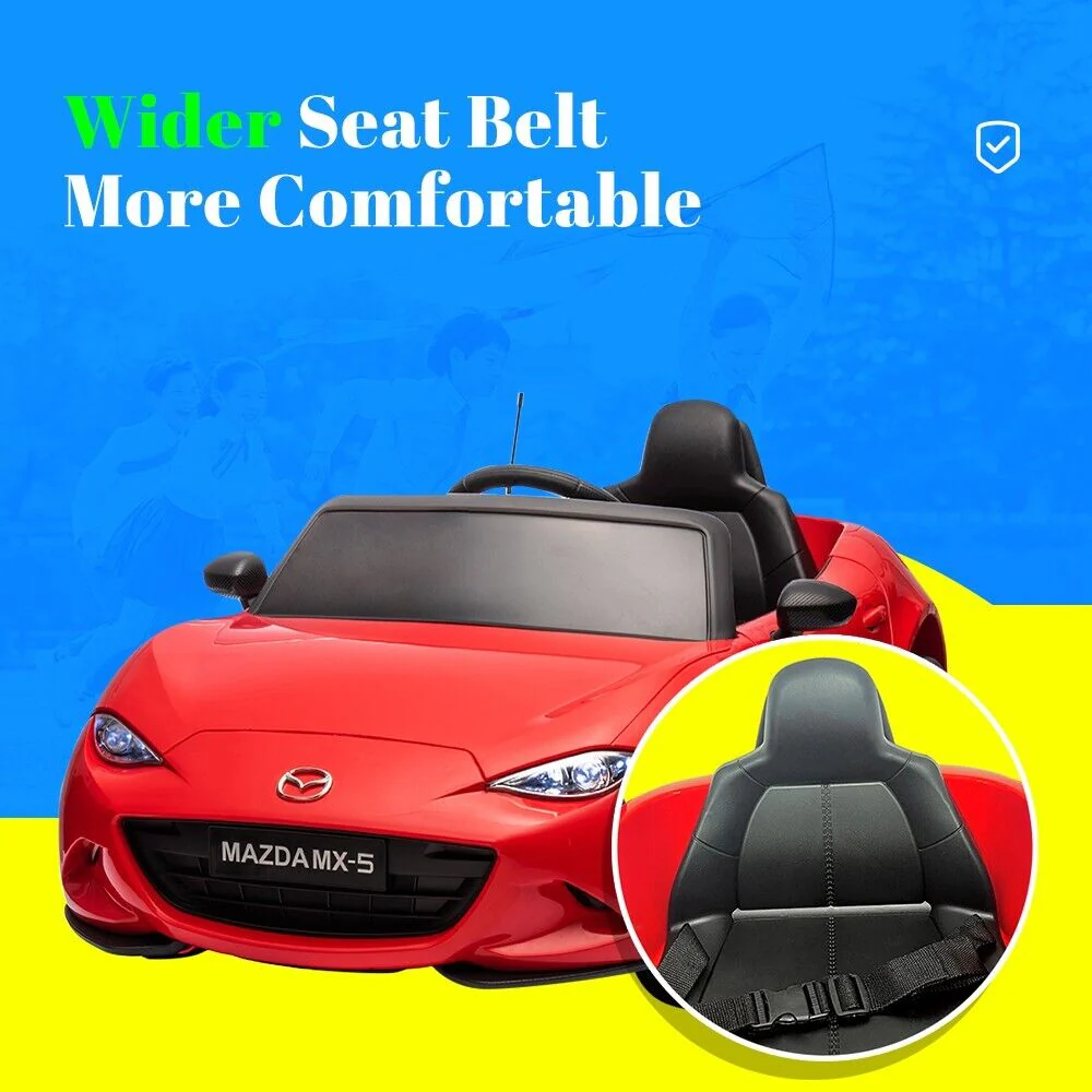 Licensed Mazda 12V Ride-On Car for Kids with Remote Control and LED Lights - Image 9