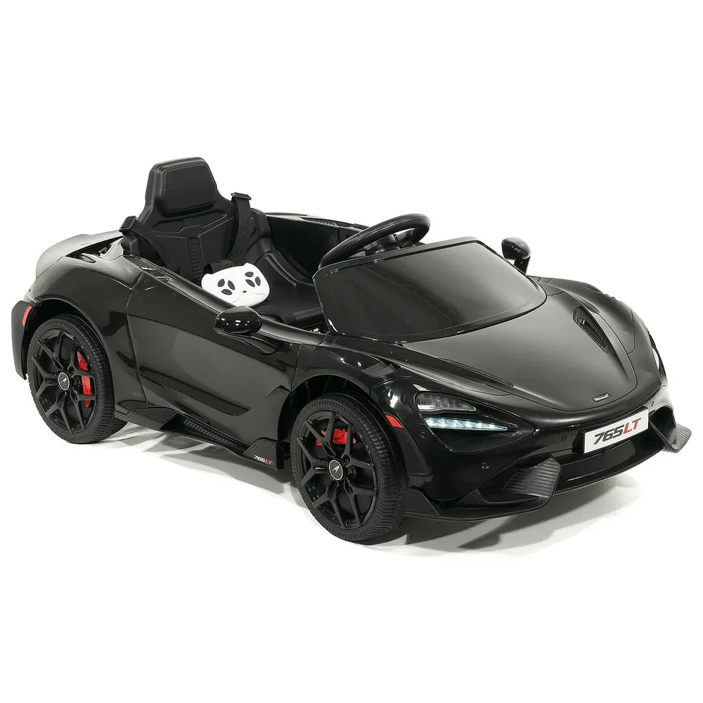 Licensed Kids 12V McLaren 765LT Ride-On Sports Car with Rubber Tires, Lights, Music, and Remote Control - Image 2
