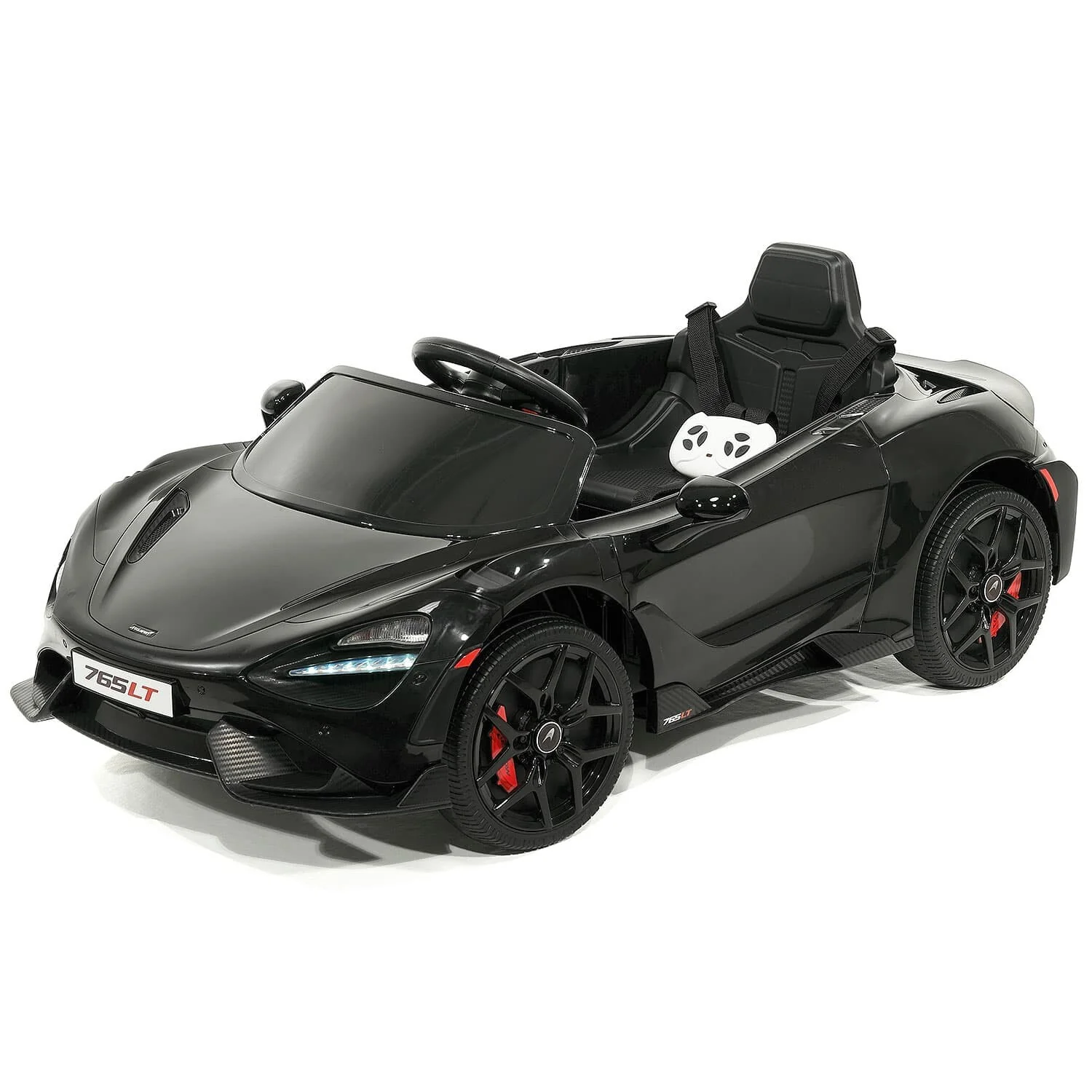 Licensed Kids 12V McLaren 765LT Ride-On Sports Car with Rubber Tires, Lights, Music, and Remote Control - Image 6