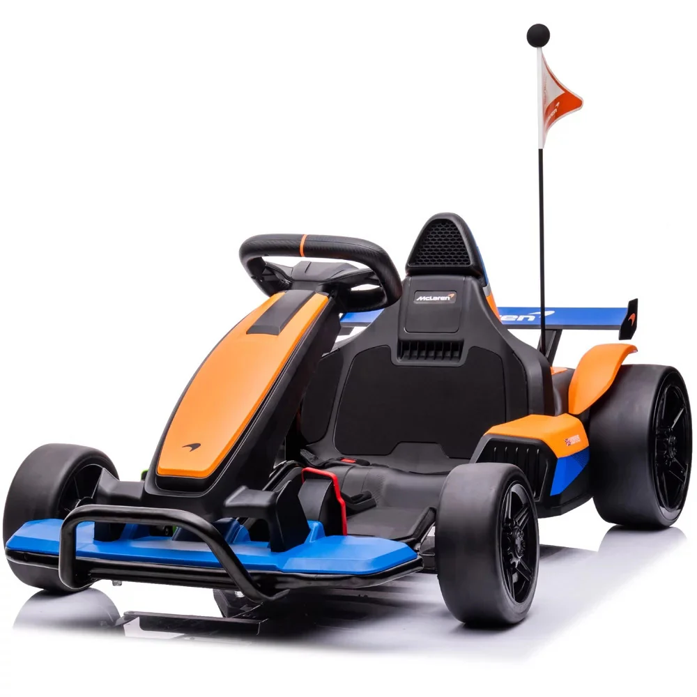 Mclaren Kids 24V Battery-Powered Ride-On Go-Kart Toy with Bluetooth - Image 2