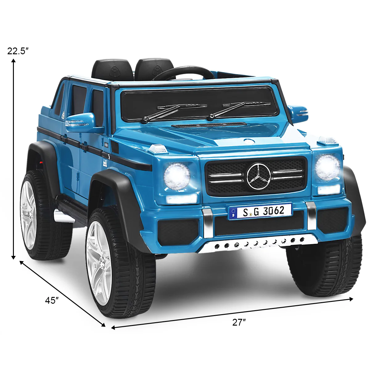 Licensed Mercedes Benz 12V Electric Kids RC Ride On Car - Battery Powered - Image 14