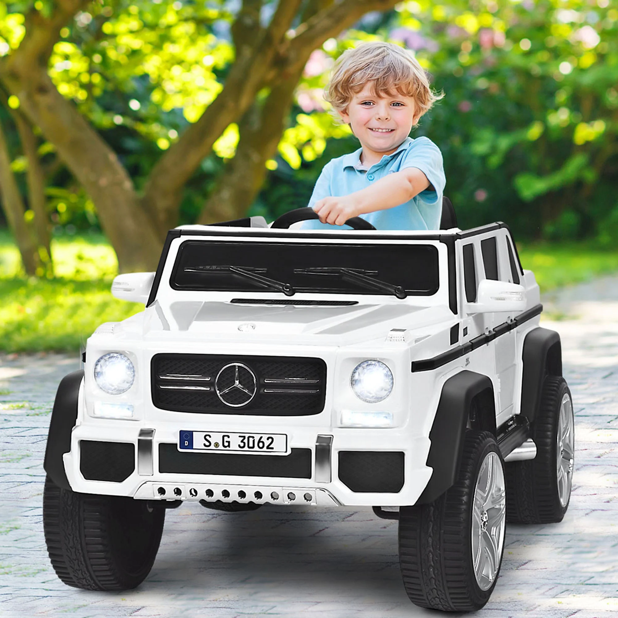 Licensed Mercedes Benz 12V Electric Kids RC Ride On Car - Battery Powered - Image 27