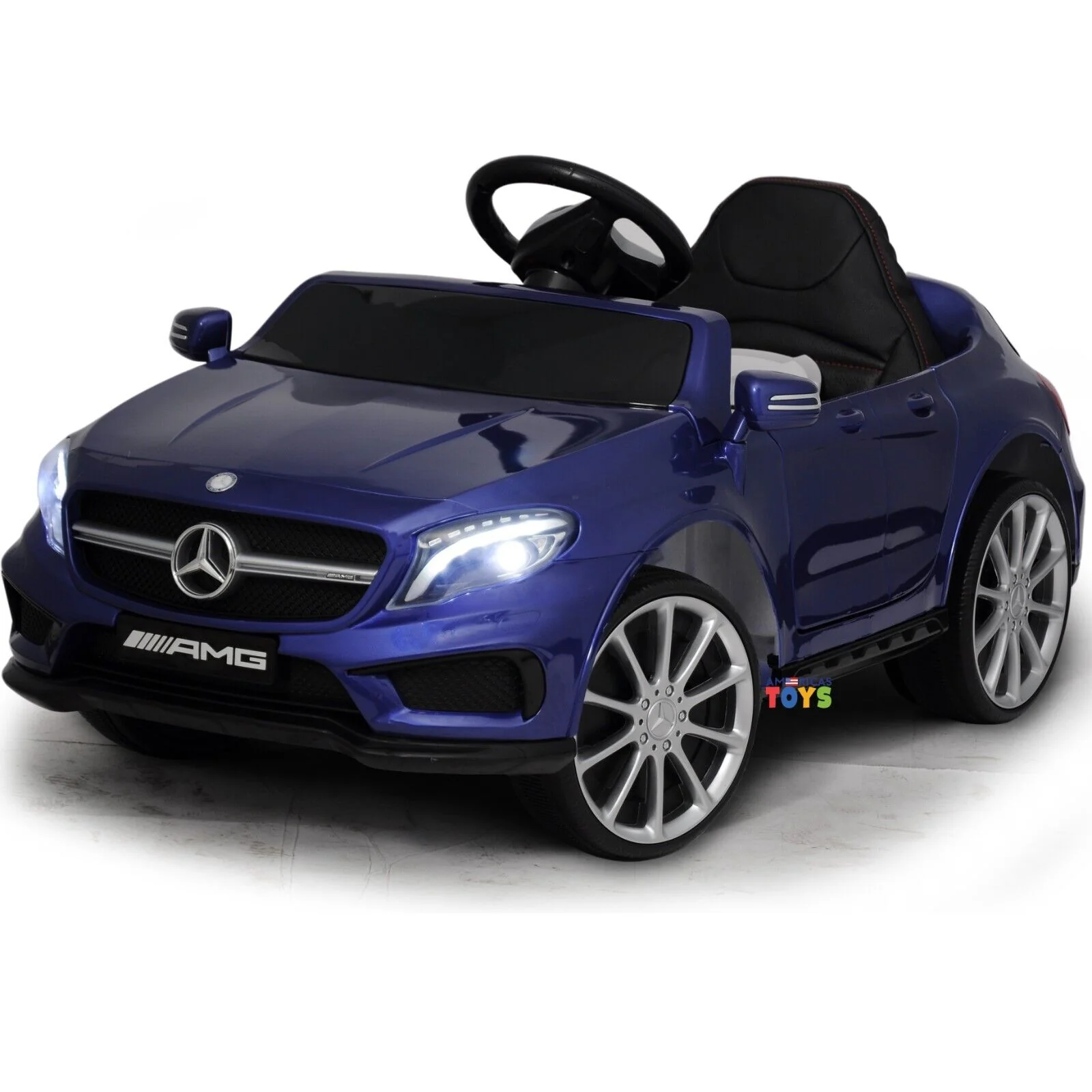 Licensed Mercedes-Benz 12V Kids Ride On Car with R/C and MP3 Music - Available in Multiple Colors - Image 18