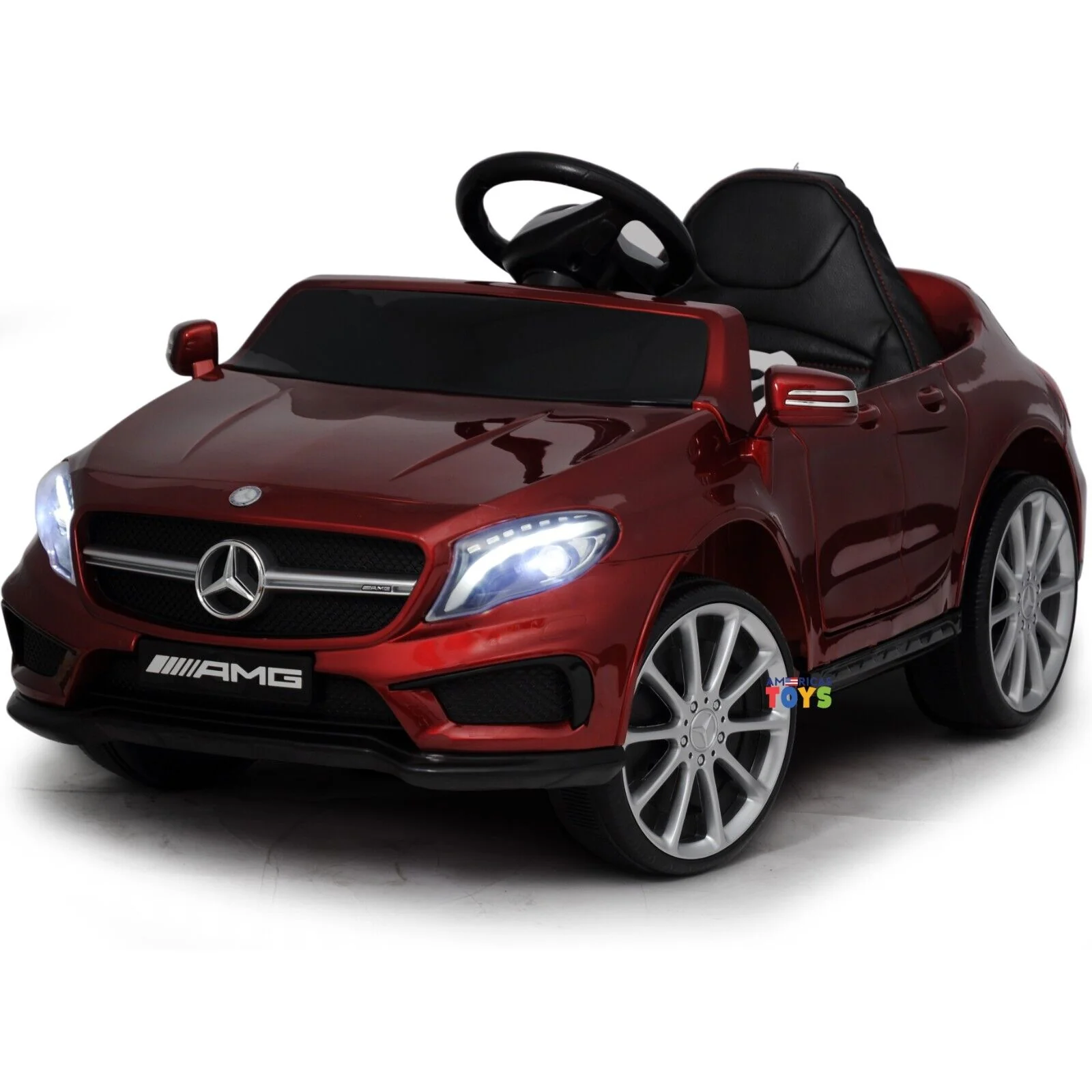 Licensed Mercedes-Benz 12V Kids Ride On Car with R/C and MP3 Music - Available in Multiple Colors - Image 26
