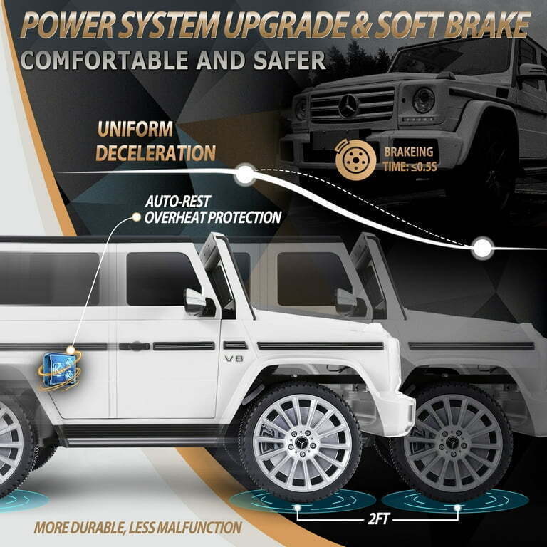 Licensed Mercedes-Benz 12V Kids Ride On SUV with Remote Control - 100W Powered Toy - Image 33