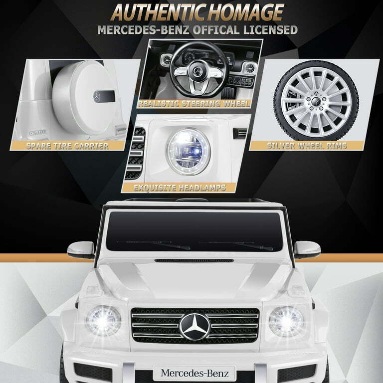 Licensed Mercedes-Benz 12V Ride On Car for Kids with Remote Control and LED Lights - 3 Speed Options - Image 42