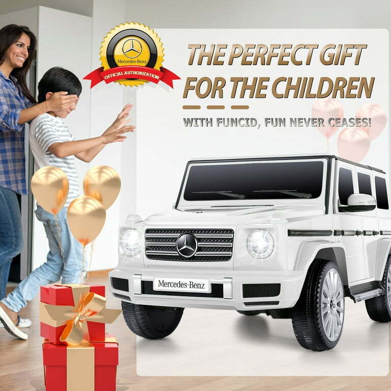 Licensed Mercedes-Benz 12V Ride On Car for Kids with Remote Control and LED Lights - 3 Speed Options - Image 6