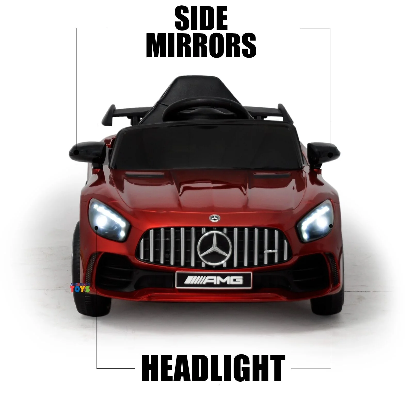 Licensed Mercedes-Benz 12V Ride-On Car with RC Control, MP3 Player, and Multiple Color Options for Kids - Image 4