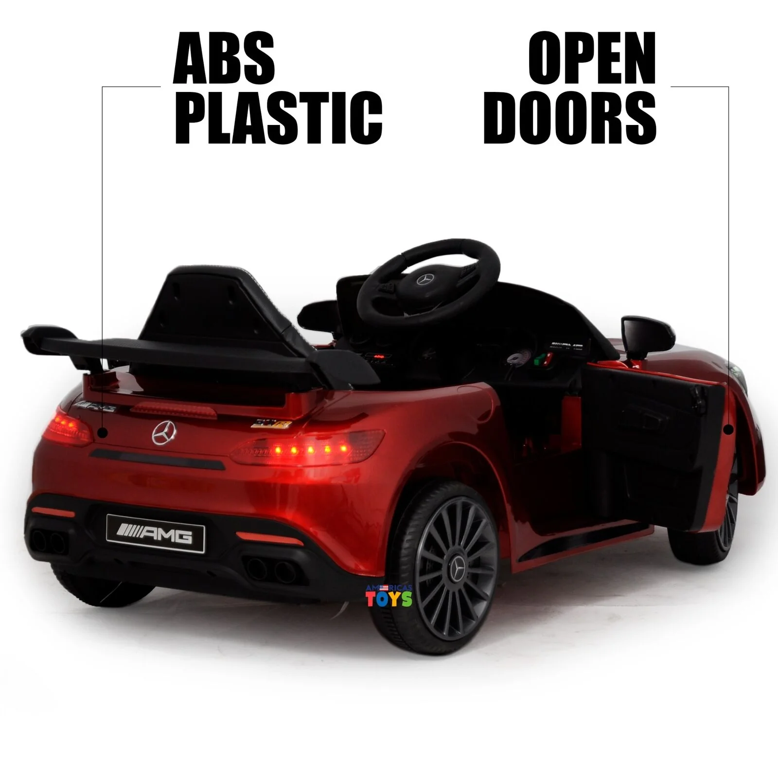 Licensed Mercedes-Benz 12V Ride-On Car with RC Control, MP3 Player, and Multiple Color Options for Kids - Image 7