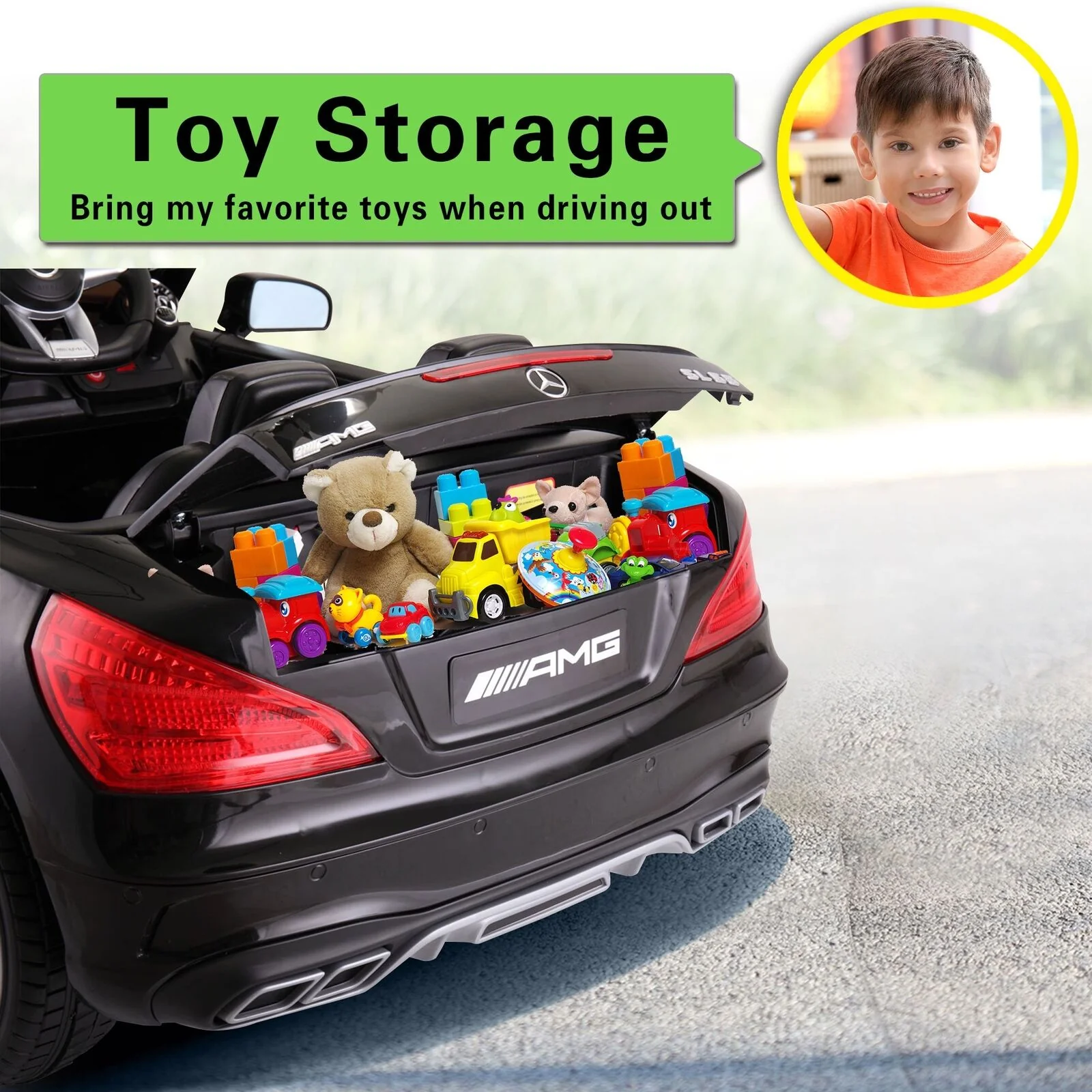Licensed Mercedes-Benz 2 Seater Electric Ride-On Car for Kids with Remote Control - Image 10