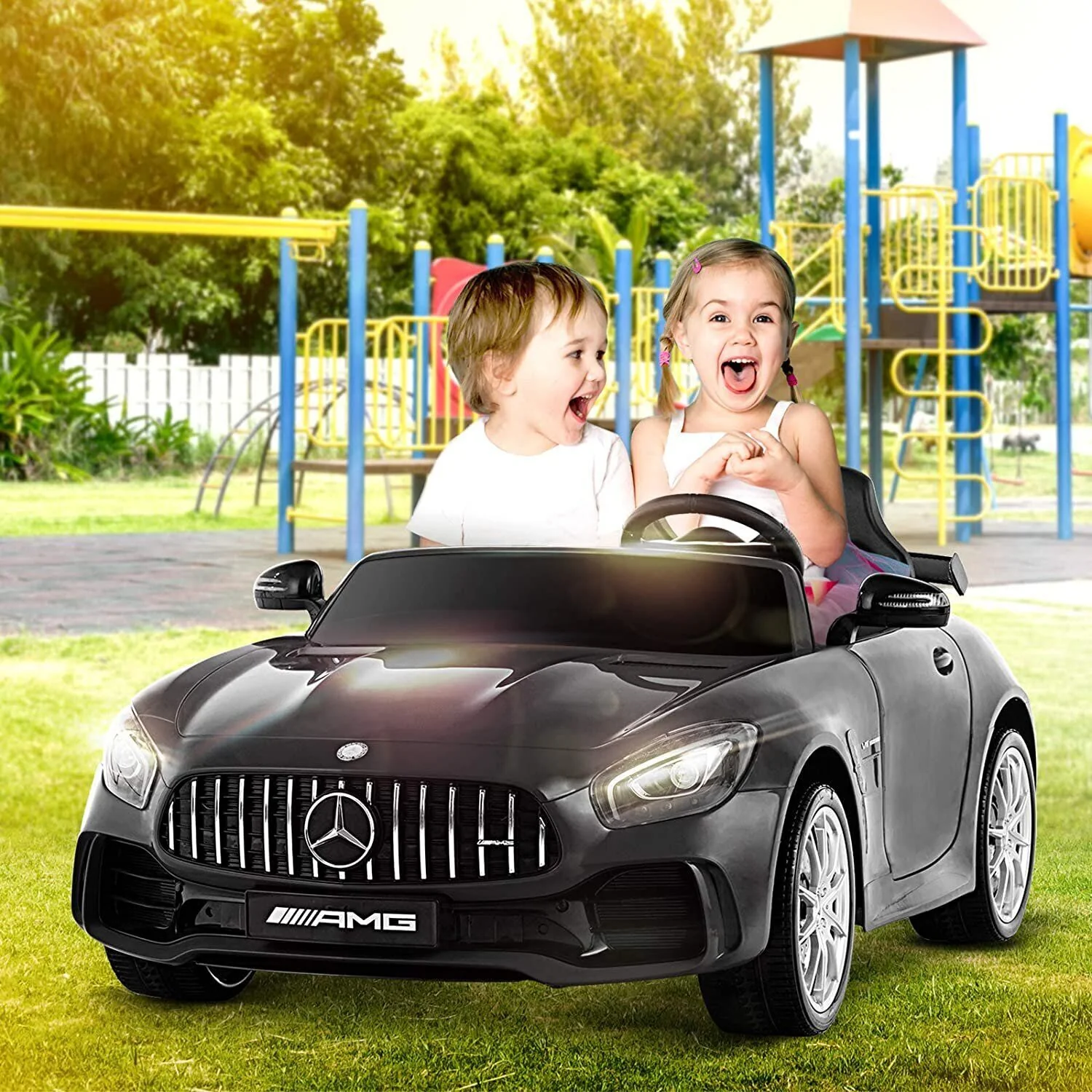 Licensed Mercedes-Benz 2 Seater Electric Ride-On Car for Kids with Remote Control - Image 3