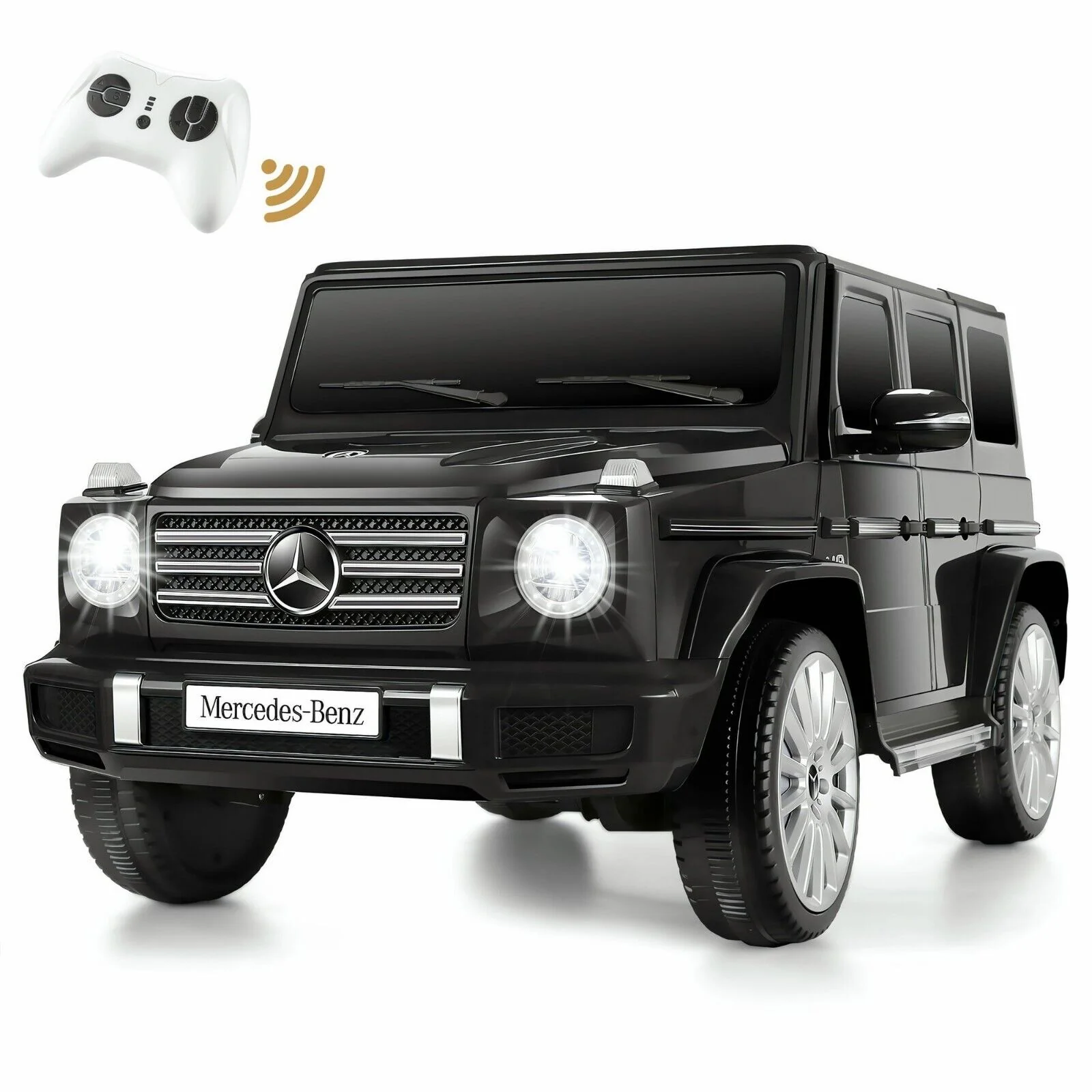 Licensed Mercedes-Benz 4-Wheel Ride-On Car for Kids with Remote Control and LED Lights - Image 9