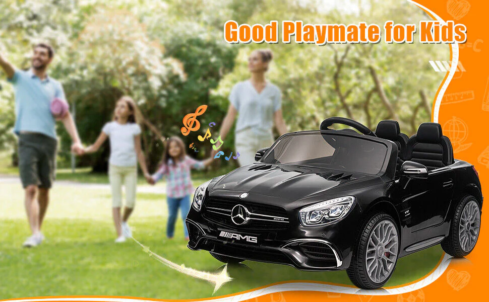 Licensed Mercedes Benz AMG SL65 Electric Ride-On Car for Kids - 12V - Image 10