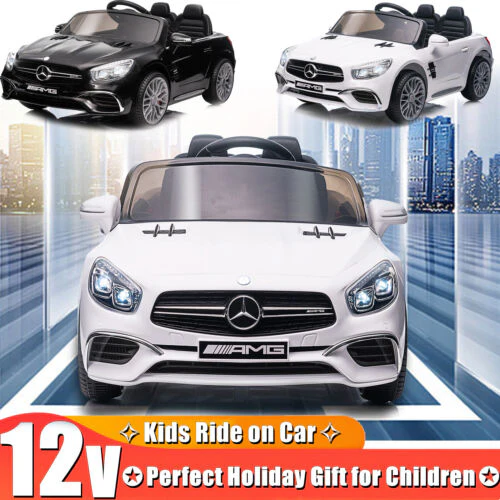 Licensed Mercedes-Benz Electric Ride-On Car for Kids with LED Lights, Music, and Remote Control - Image 2