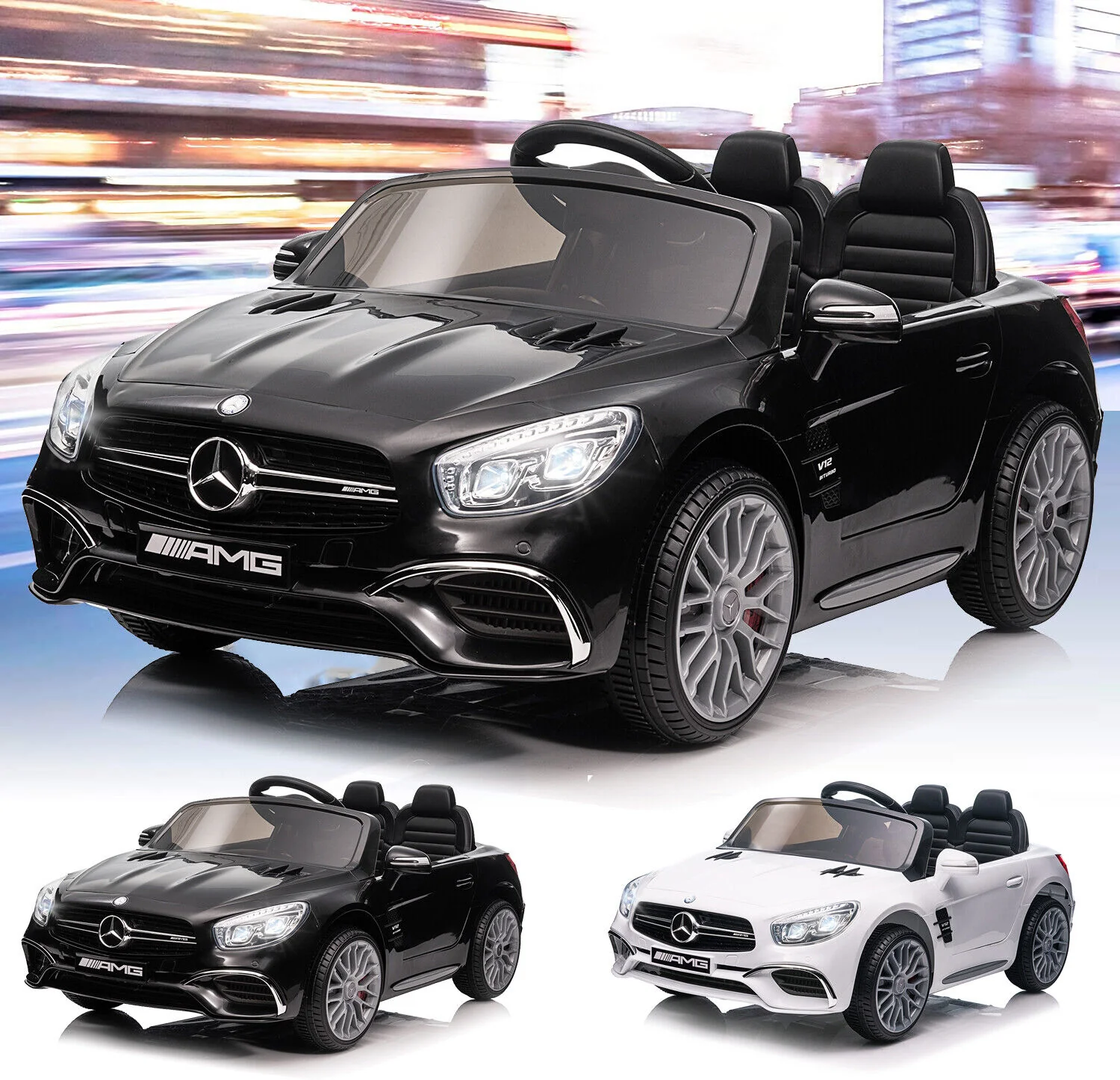 Licensed Mercedes-Benz Electric Ride-On Car for Kids with LED Lights, Music, and Remote Control - Image 8