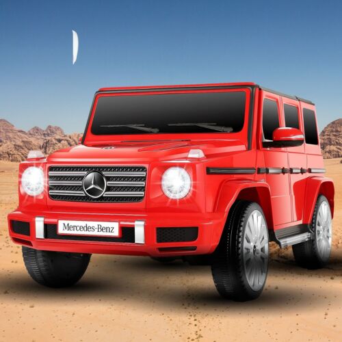 Licensed Mercedes-Benz G500 12V Ride-On Car with Remote Control and AUX/USB Connectivity for Kids - Image 2