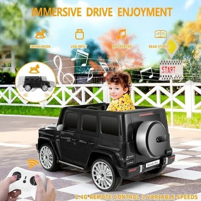 Licensed Mercedes-Benz G500 4WD Kids Ride-On Car with Remote Control - 12V - Image 8