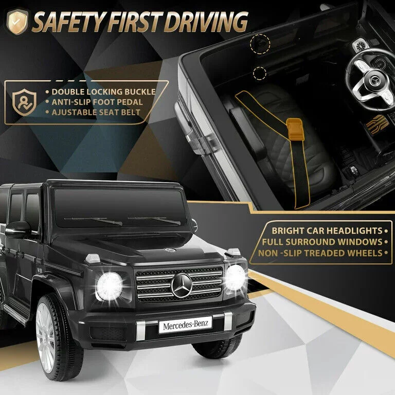 Licensed Mercedes Benz G500 Electric Ride-On Car for Kids, 12V Battery Powered Vehicle - Image 16