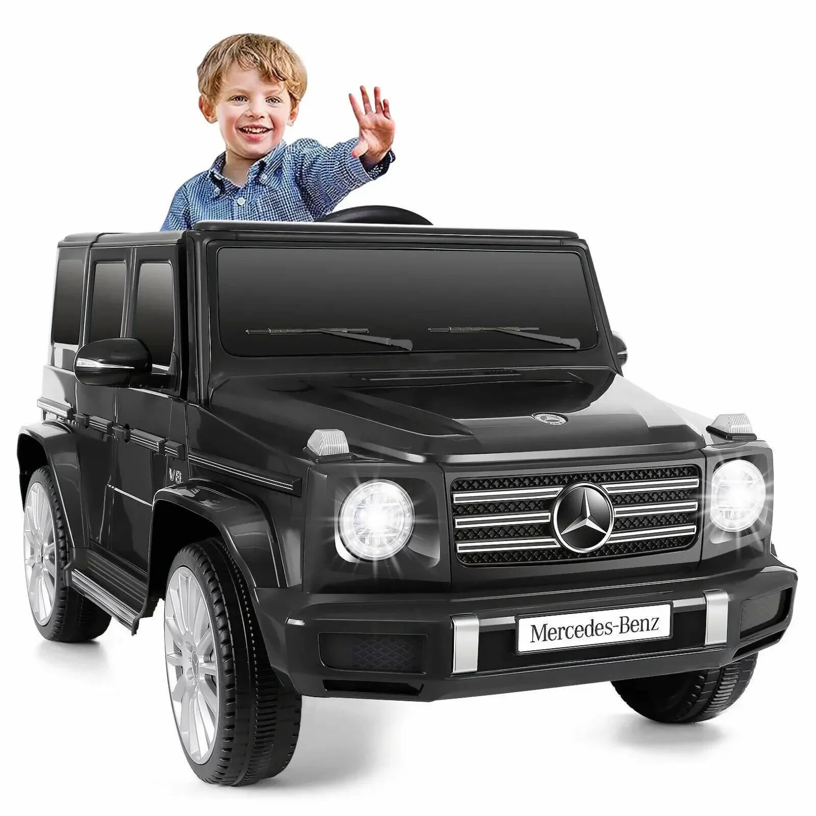 Licensed Mercedes Benz G500 Electric Ride-On Car for Kids, 12V Battery Powered Vehicle - Image 5