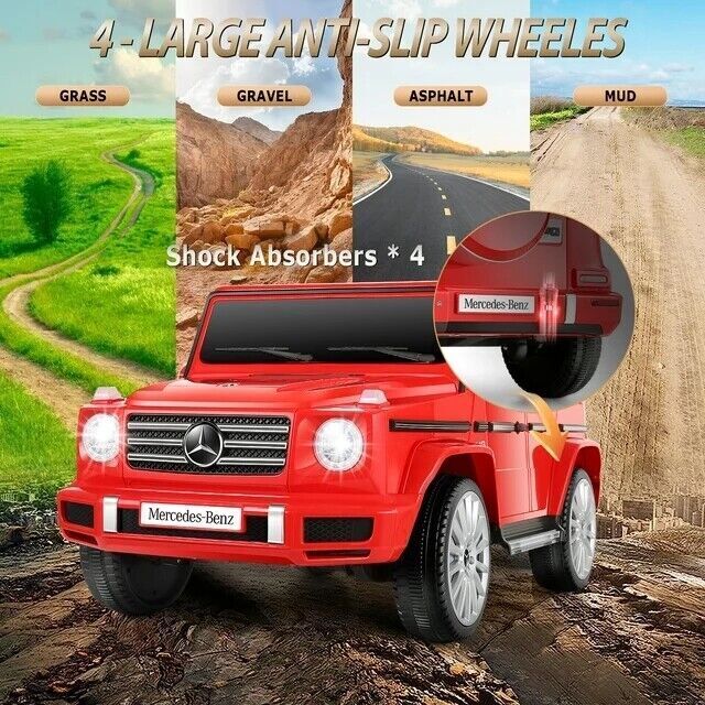 Licensed Mercedes Benz G500 Electric Ride-On Car for Kids with Remote Control - 12V - Image 36