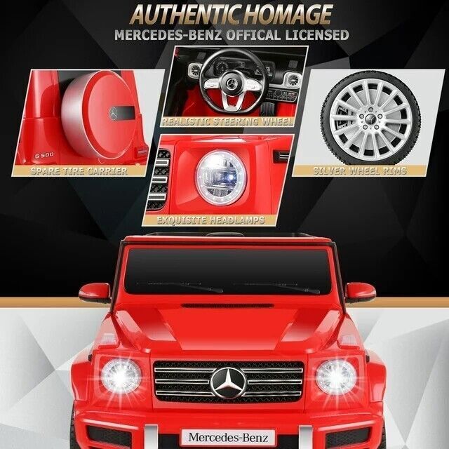 Licensed Mercedes Benz G500 Electric Ride-On Car for Kids with Remote Control - 12V - Image 40