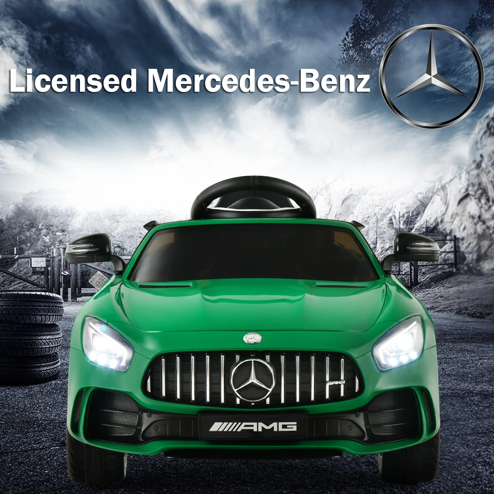 Licensed Mercedes-Benz GTR 12V Kids Ride On Car with Battery Power - The Ultimate Electric Toy - Image 21