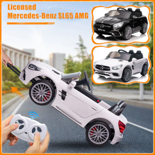 Licensed Mercedes-Benz SL65 AMG Electric Ride-On Car for Kids with Remote Control - 12V - Image 2
