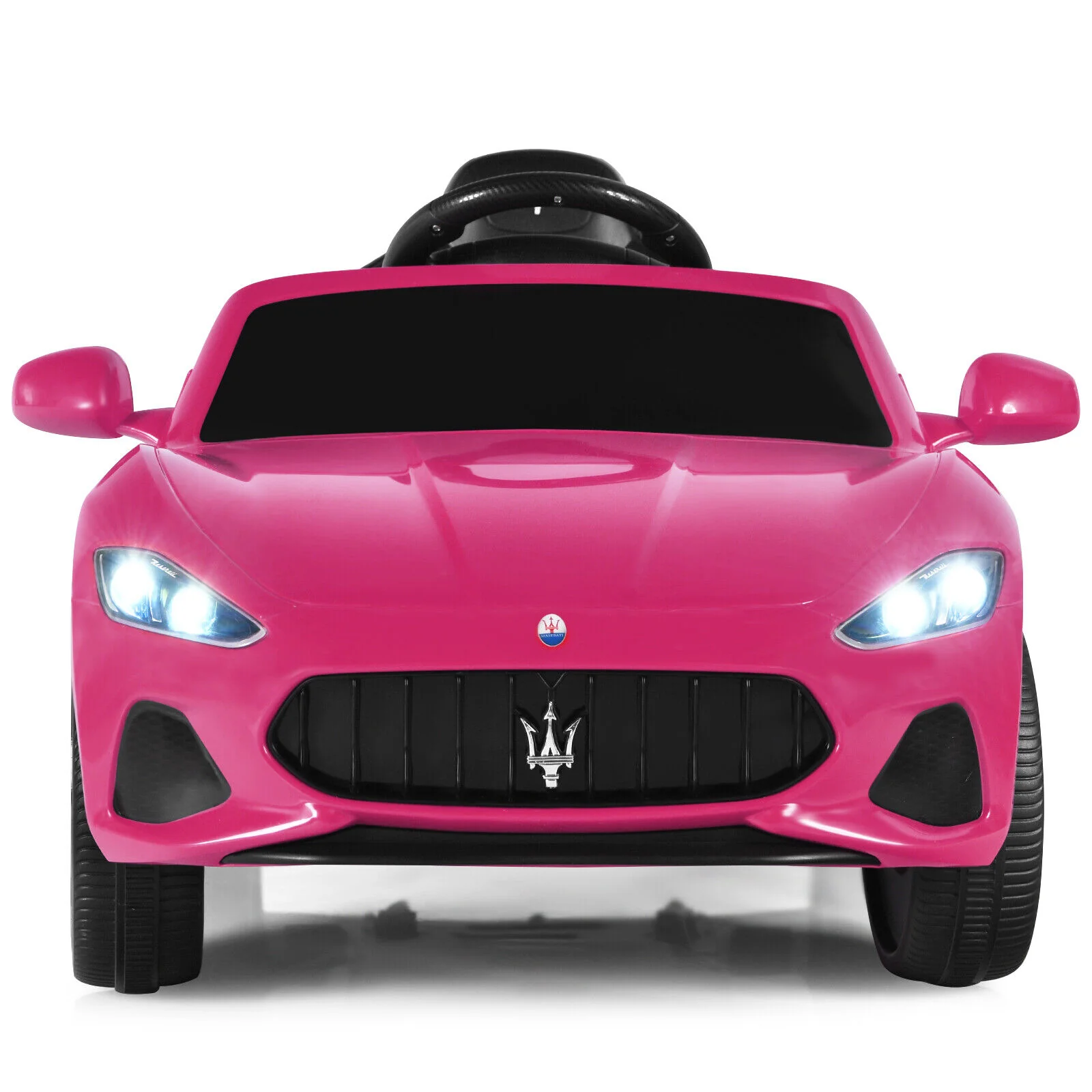 Licensed Pink Maserati GranCabrio Ride-On Car for Kids with Remote Control and Lights - 12V - Image 11