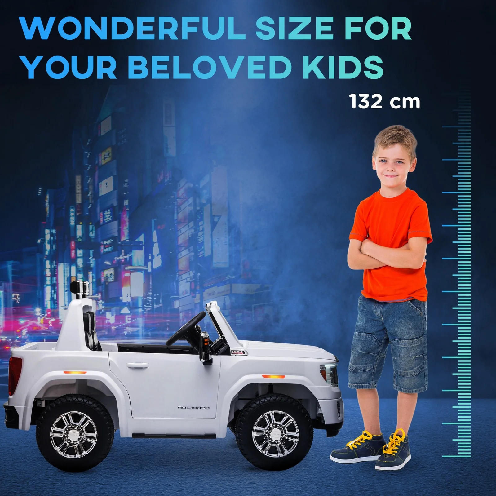 Licensed Sierra HD Outdoor Electric Kids Car with Headlights, Suspension, and Music - Image 10