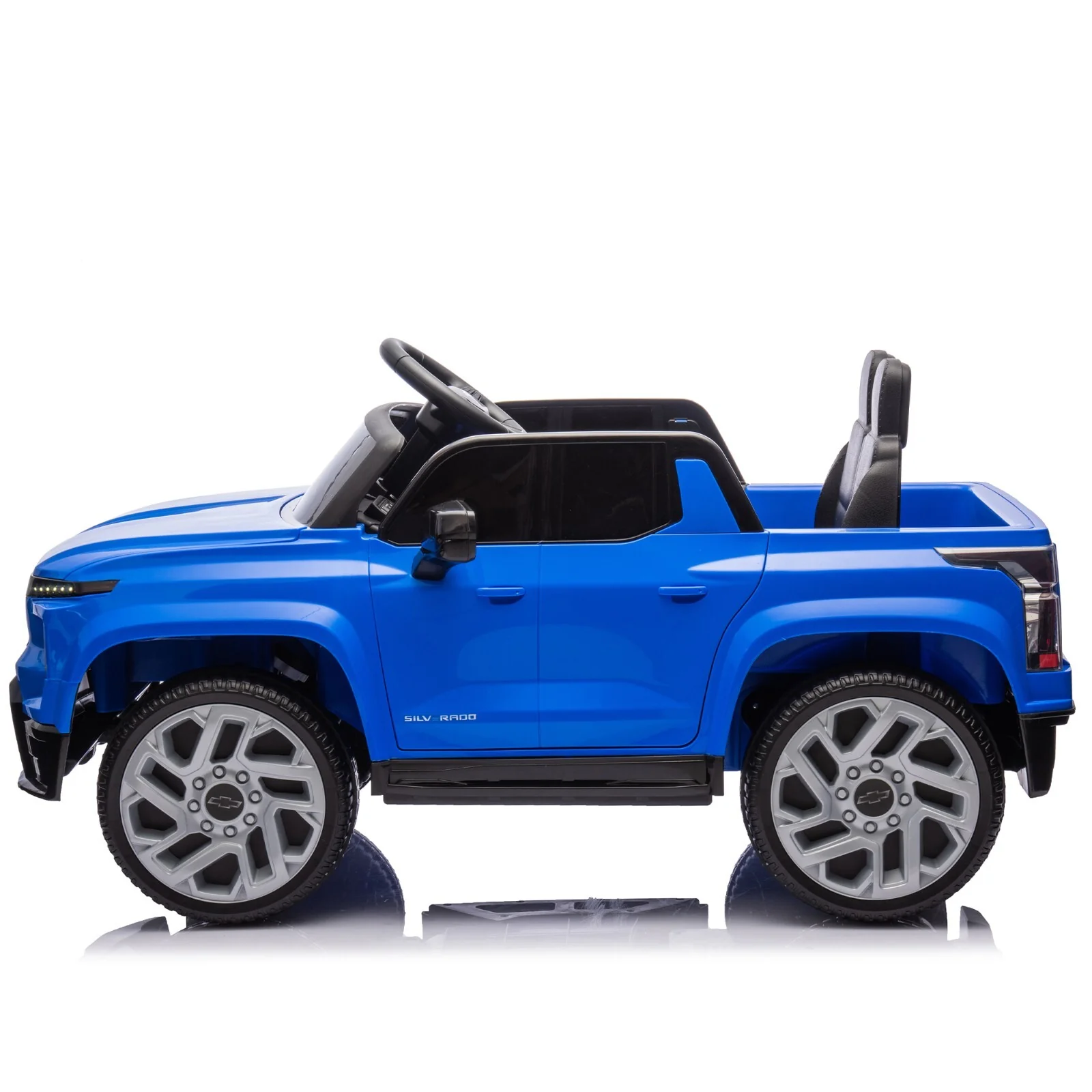 24V Electric Silverado Ride-On Truck for Kids 2-Seater with Remote Control - Image 4