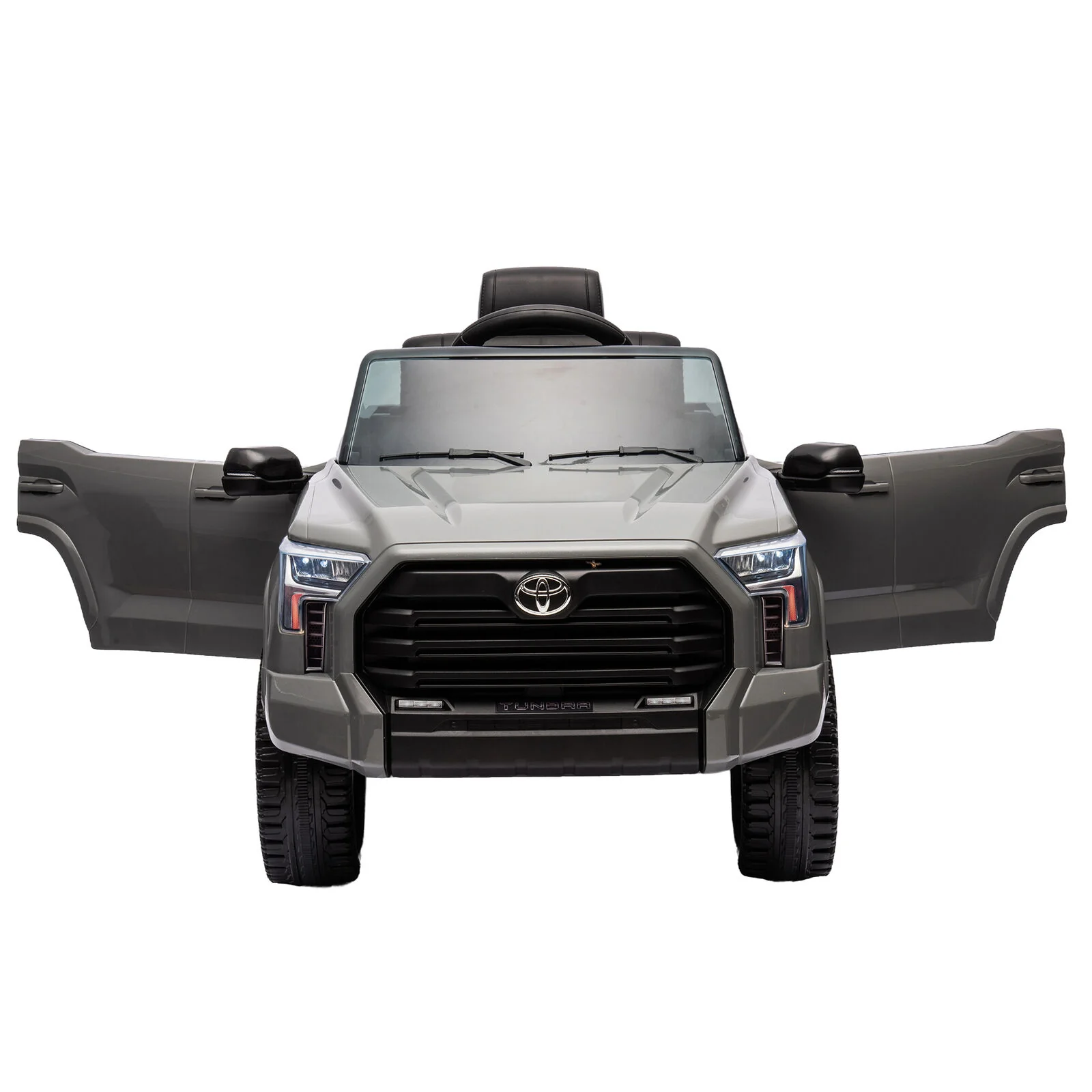 Licensed Toyota Tundra Grey 12V Kids Ride On Pickup Truck with 3 Speeds and Dual Motors - Image 11
