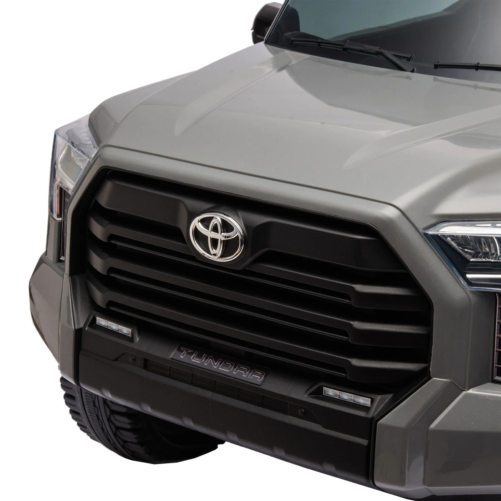 Licensed Toyota Tundra Grey 12V Kids Ride On Pickup Truck with 3 Speeds and Dual Motors - Image 12
