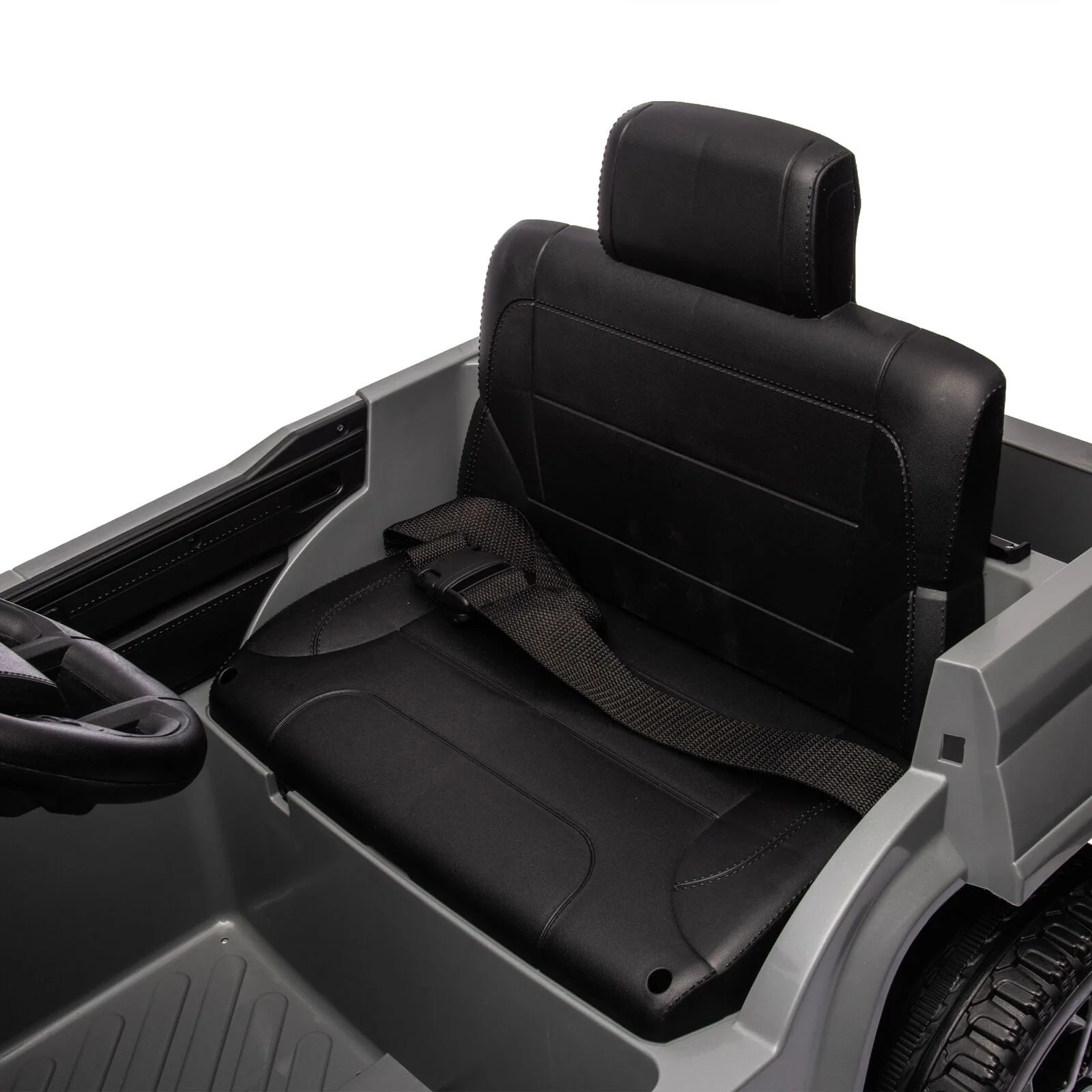 Licensed Toyota Tundra Grey 12V Kids Ride On Pickup Truck with 3 Speeds and Dual Motors - Image 13