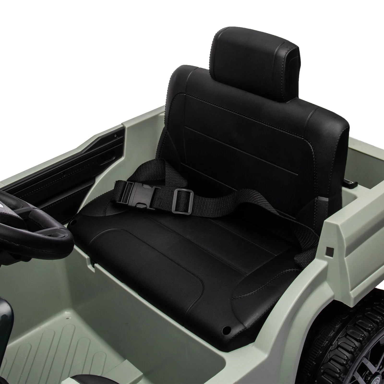 Licensed Toyota Tundra Olive 12V Kids Ride On Pickup Truck with 3 Speeds and Dual Motors - Image 12