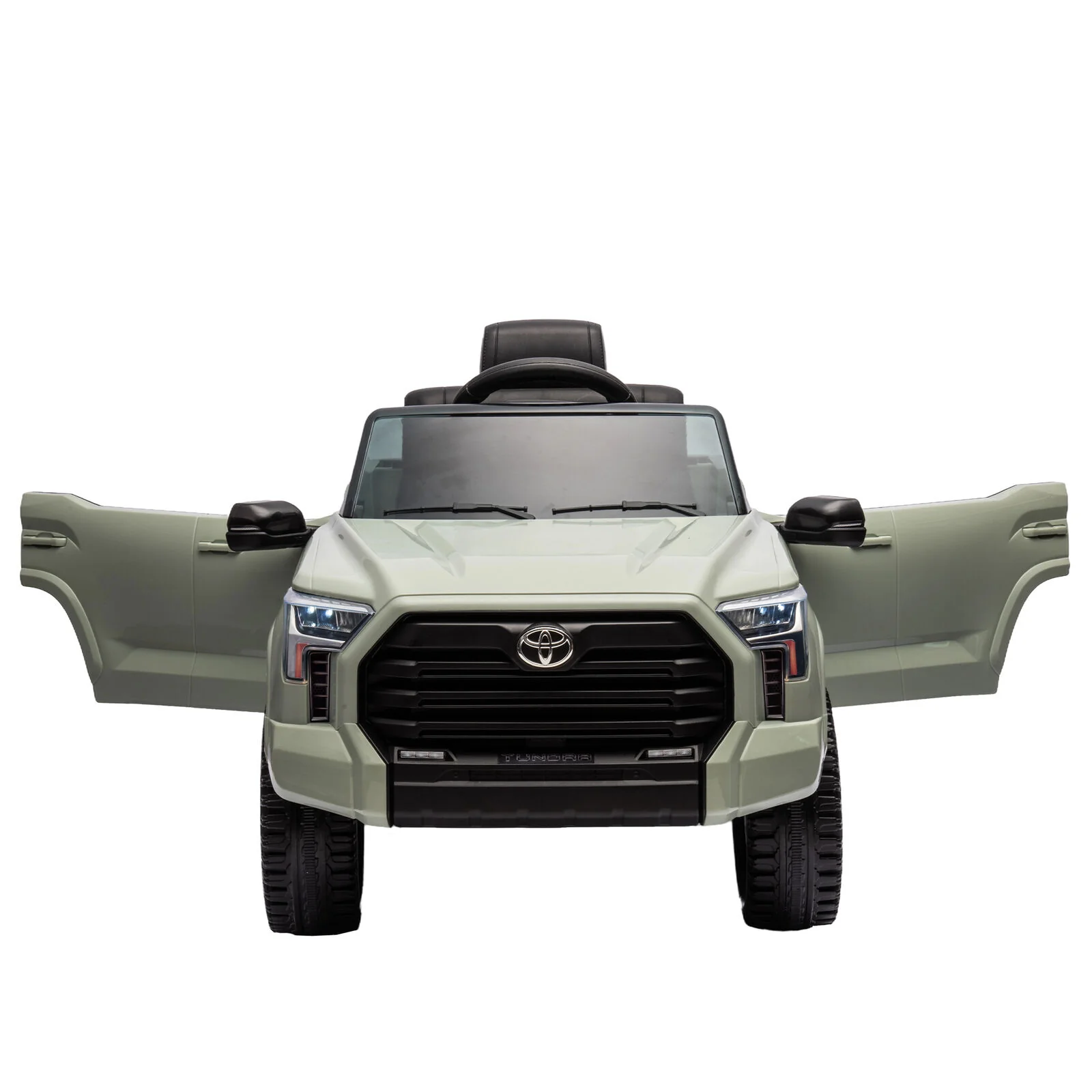 Licensed Toyota Tundra Olive 12V Kids Ride On Pickup Truck with 3 Speeds and Dual Motors - Image 14