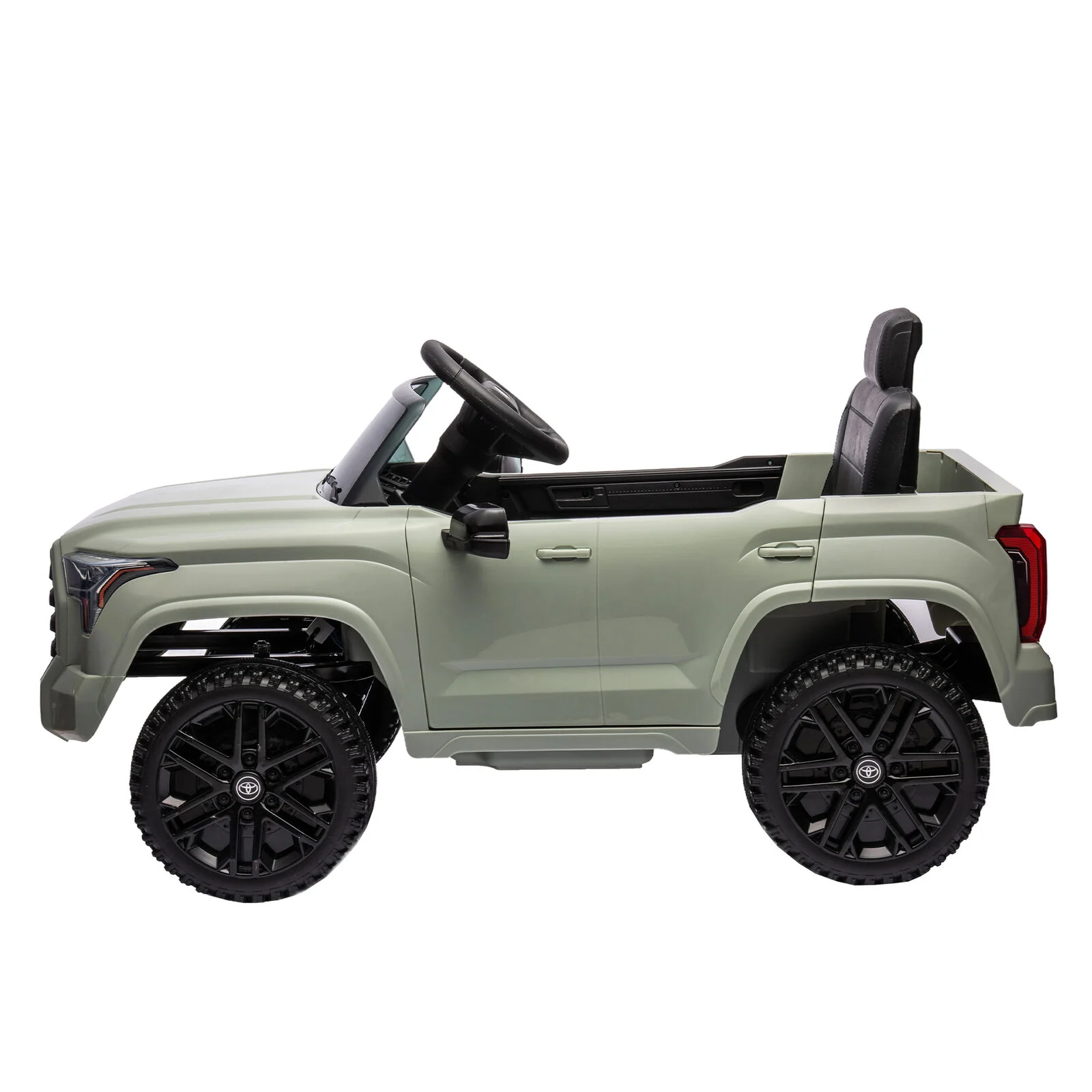 Licensed Toyota Tundra Olive 12V Kids Ride On Pickup Truck with 3 Speeds and Dual Motors - Image 7