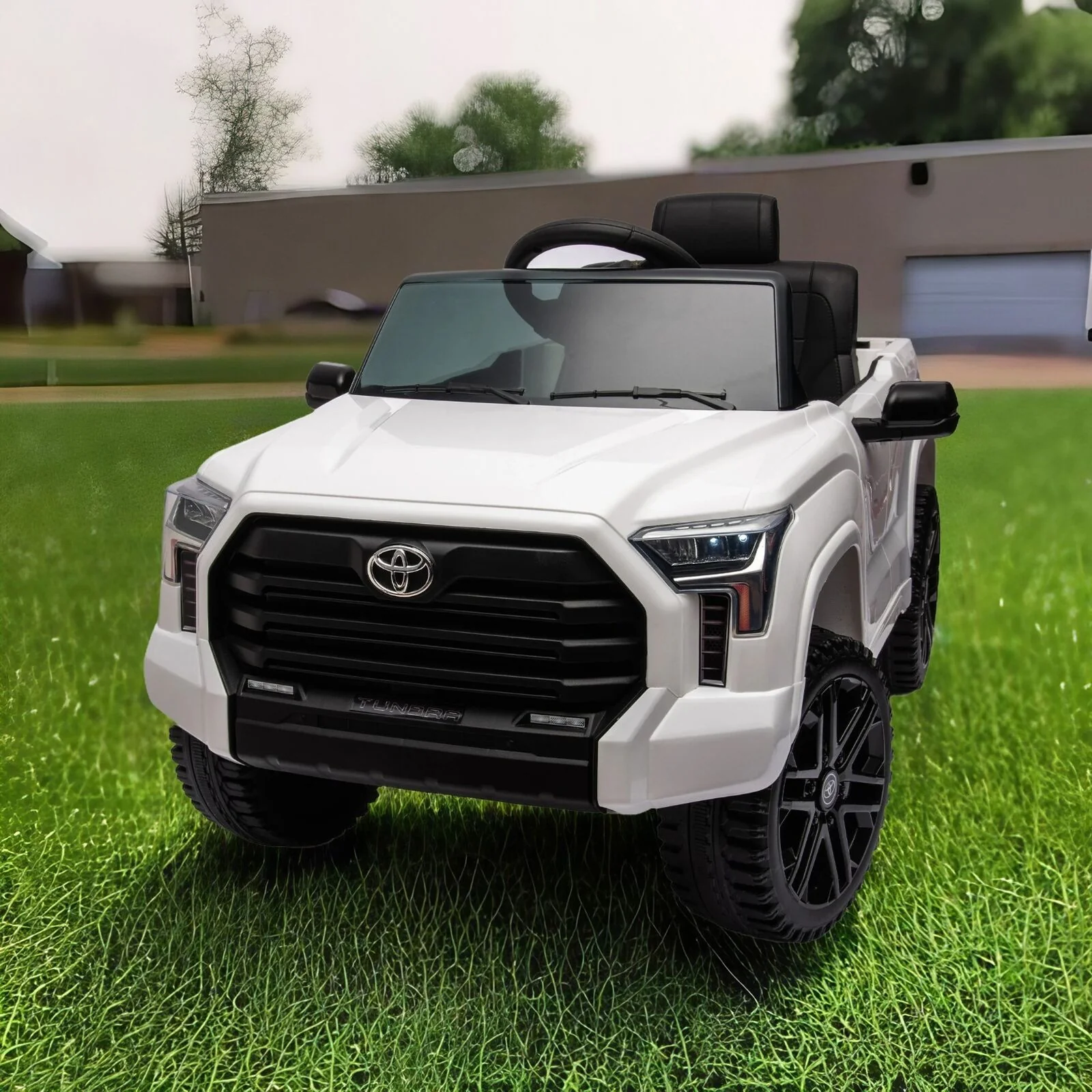 Licensed Toyota Tundra White 12V Kids Ride On Car with 3 Speeds and Dual Motors - Image 3