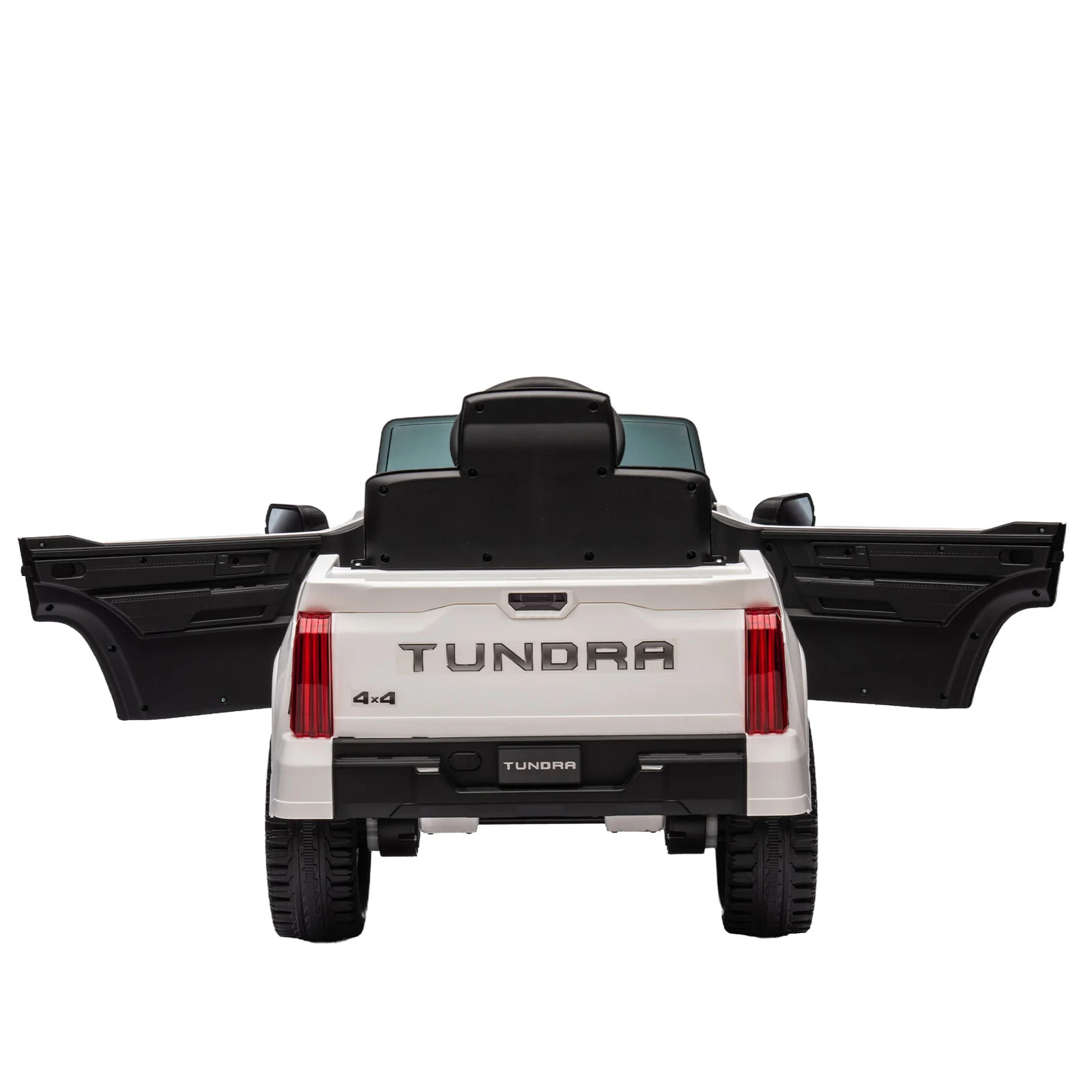 Licensed Toyota Tundra White 12V Kids Ride On Car with 3 Speeds and Dual Motors - Image 8