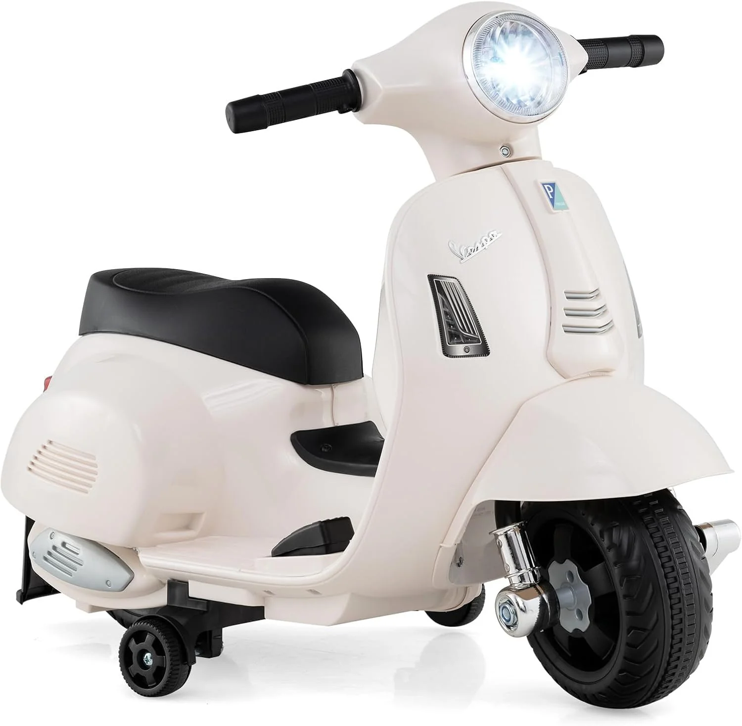 Vespa Scooter Electric Ride-On Motorcycle for Kids, 6V