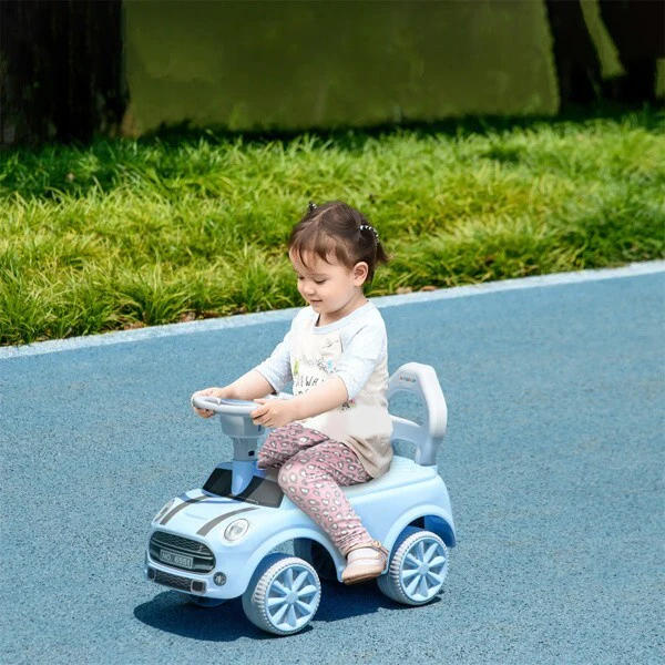 Blue Light Ride-On Toy for Toddlers with Horn for Kids Boys and Girls - Image 3