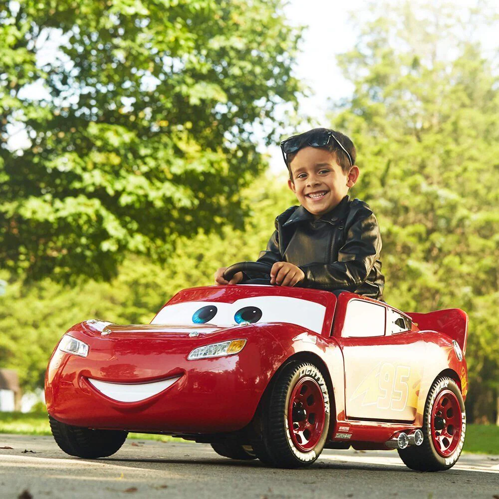 Lightning McQueen Battery-Powered Vehicle with Sound Effects for Ages 3+ - Image 10
