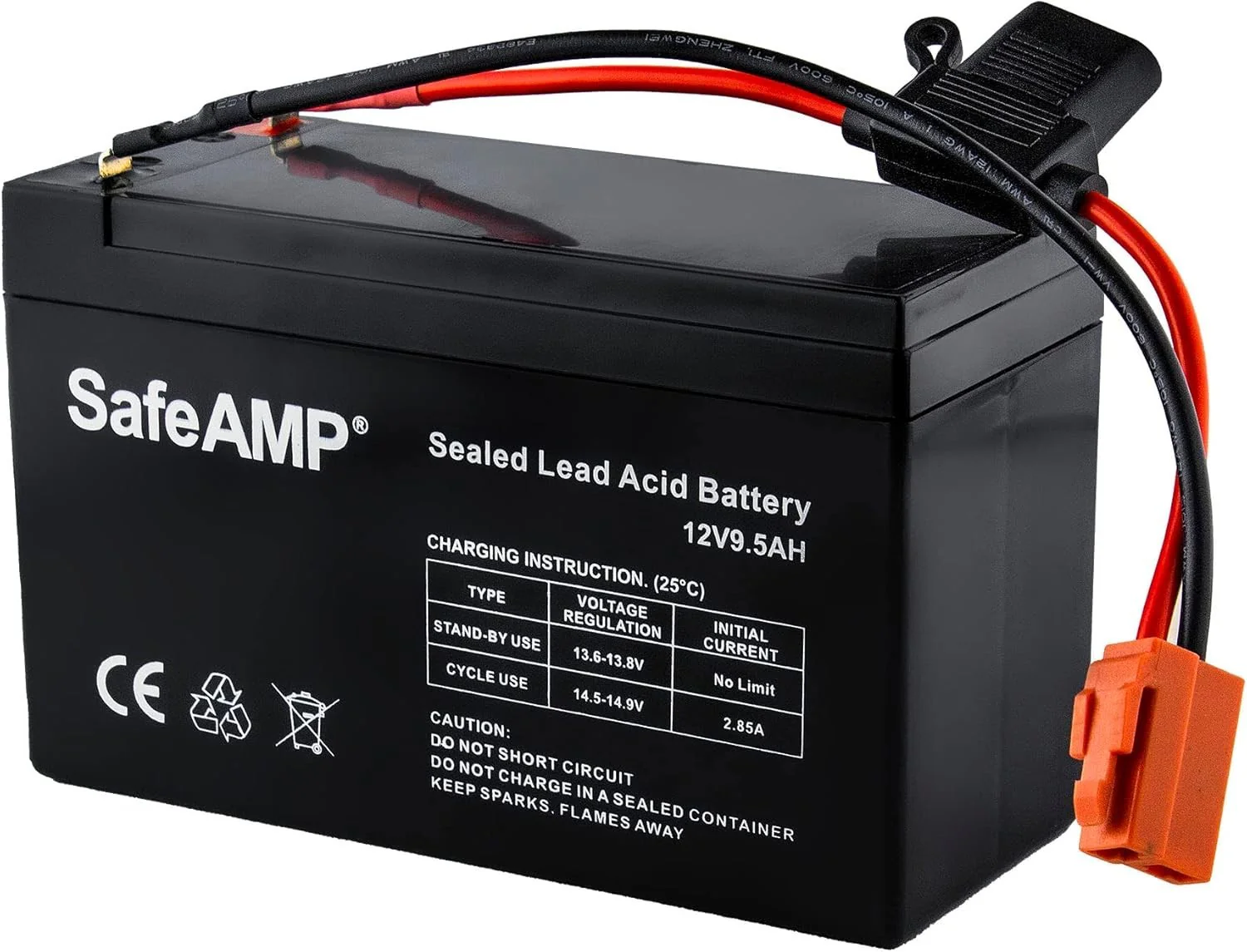 Lightweight 12 Volt Replacement Battery with Red Pin Connector for Ride-On Toys - Image 3