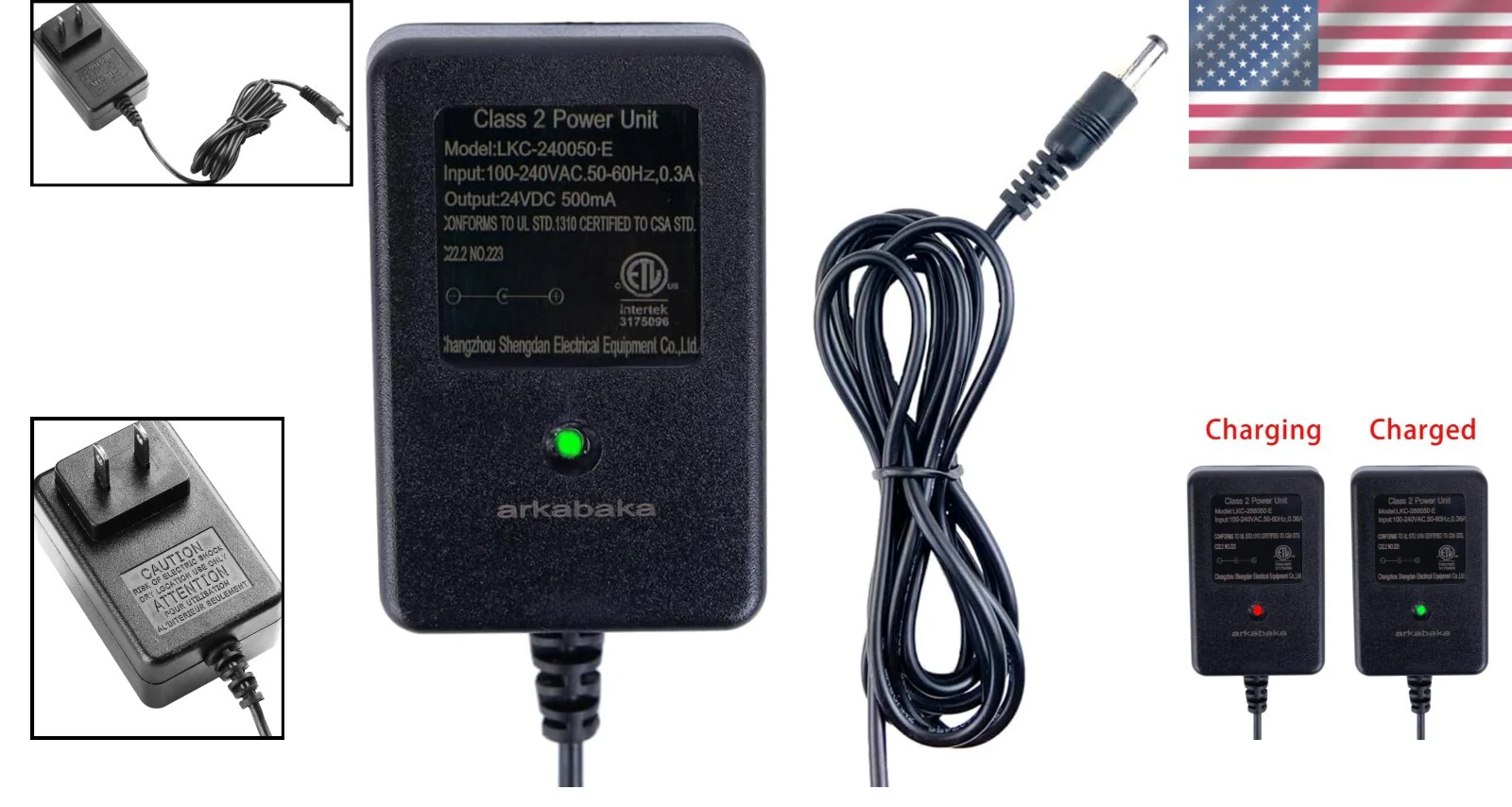 Lightweight 24V Ride-On Toy Charger with Overcurrent Protection and Indicator - Image 2