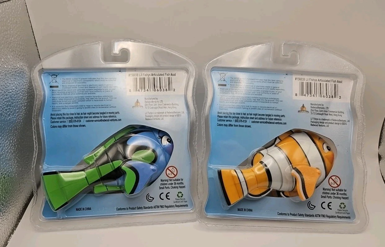 Motorized Water Pets Toy Set - Lil' Fishys Nemo and Dory Fish 2015 - Image 2