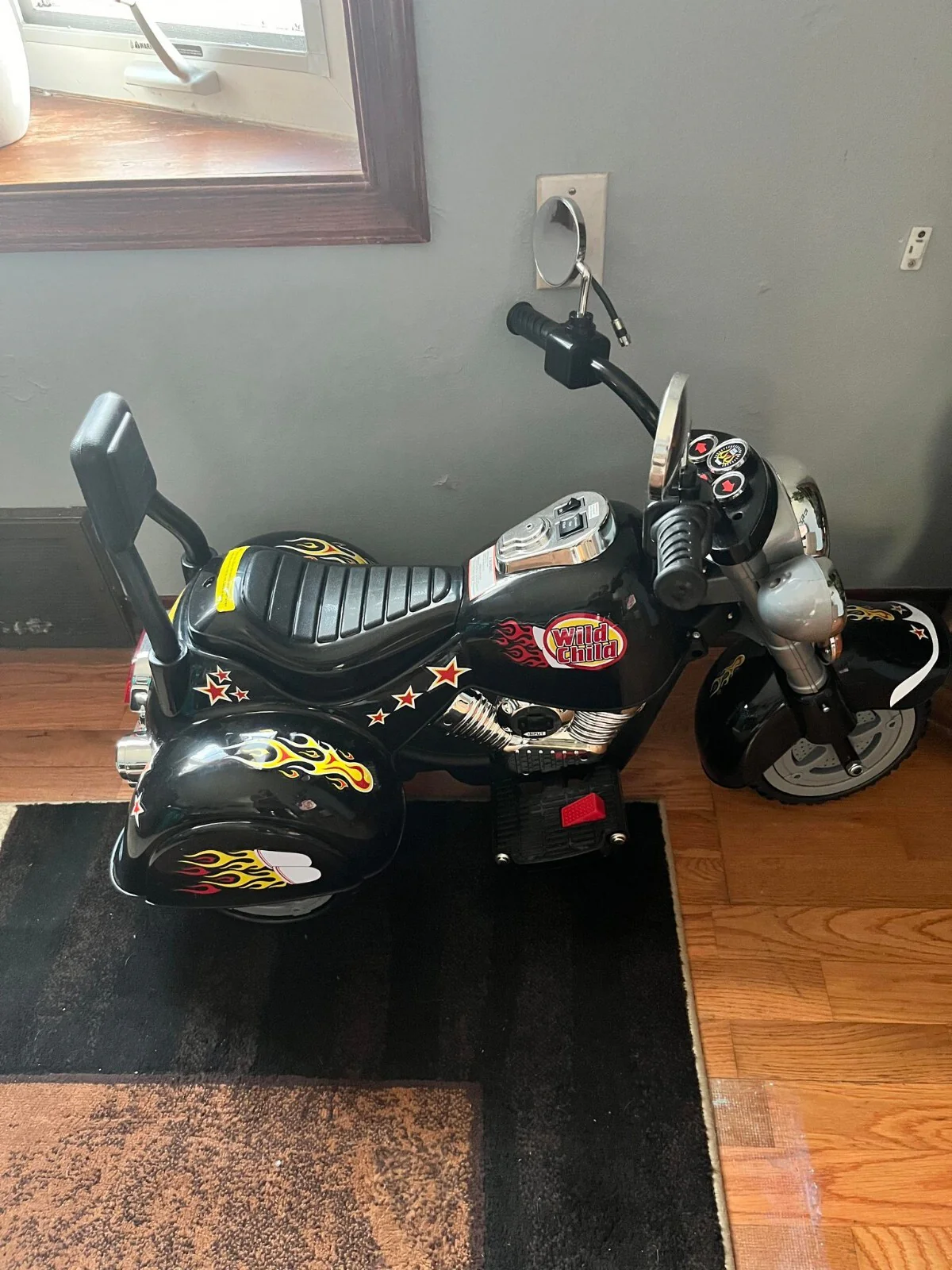 Little Rider 3-Wheel Trike Road Warrior Black Chopper Motorcycle for Ages 2-5 Years