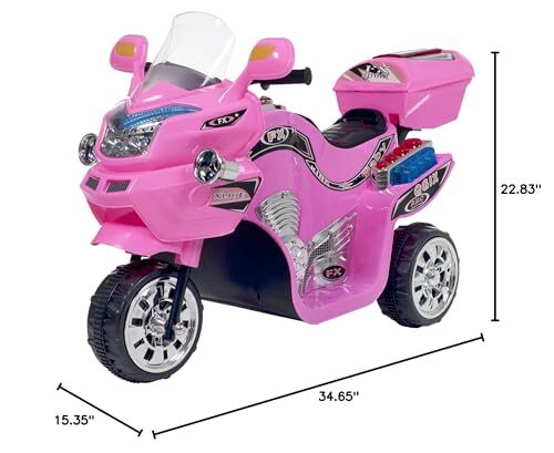 Little Rider 3-Wheel Motorcycle Trike Ride-On Toy for Kids - Image 2