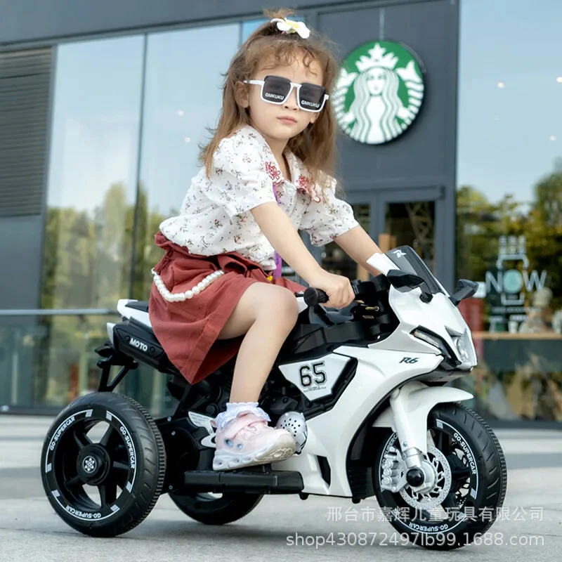 Children's Large Dual Drive Ride-On Remote Control Motorcycle, Supports up to 50KG - Image 5